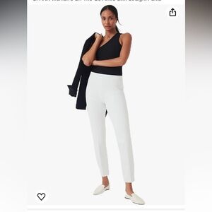 Spanx Classic White Slim Straight Pants